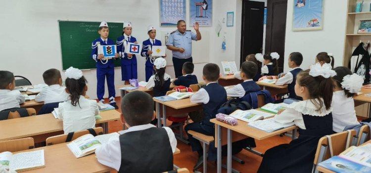 «БАЛАЛАРДЫҢ ЖОЛДАҒЫ ҚАУІПСІЗДІГІ» ТАҚЫРЫБЫНДА ПРОФИЛАКТИКАЛЫҚ ІС-ШАРА ӨТТІ